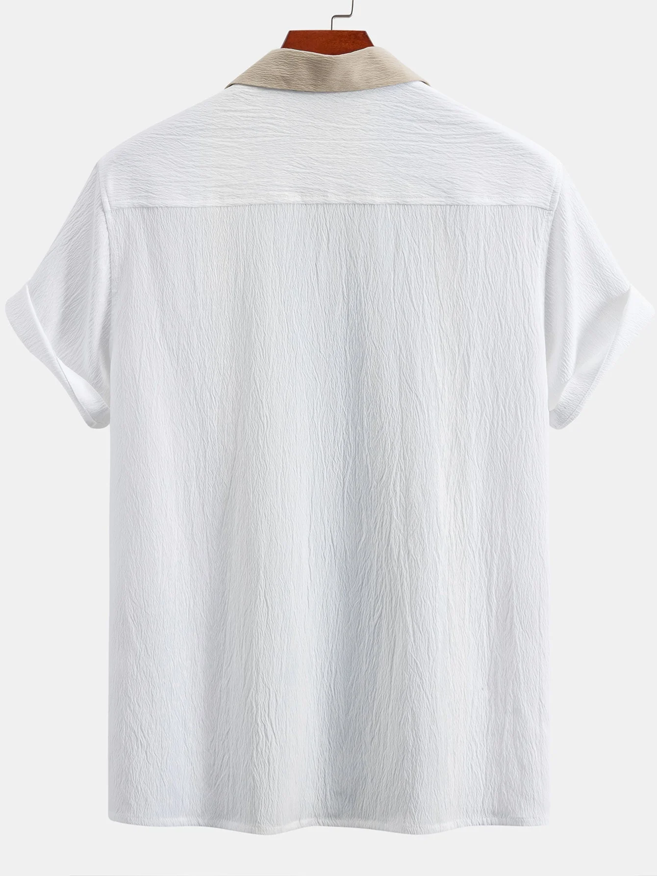 Glenn® | Textured Contrast Cuban Shirt - Image 4