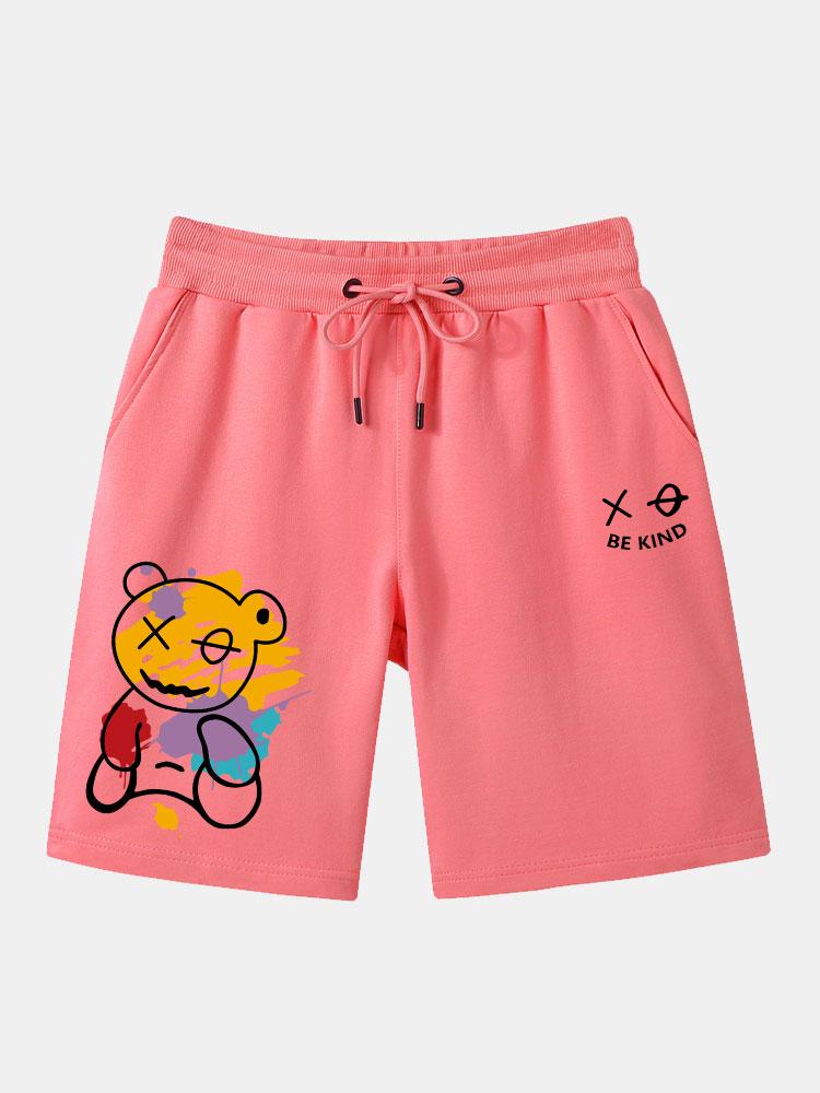 Guarionex® | Graffiti Bear Print Man Mid Length Shorts - Image 7