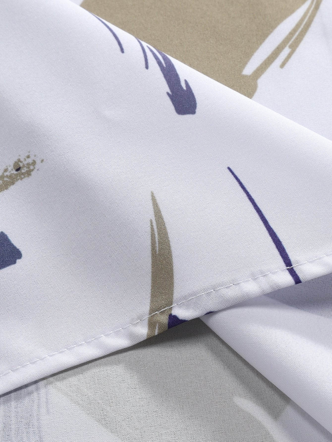 Gus® | Brushstroke Print Button Up Shirt & Swim Shorts - Image 16