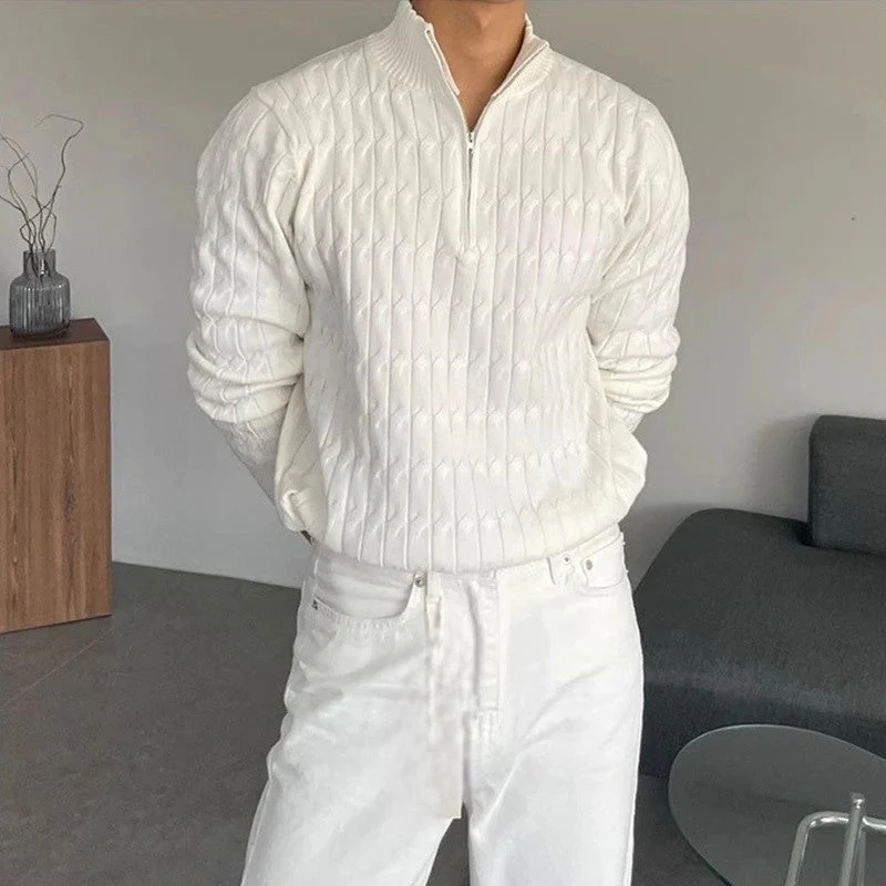 Hal® | Zipped Jacquard Sweater - Image 2
