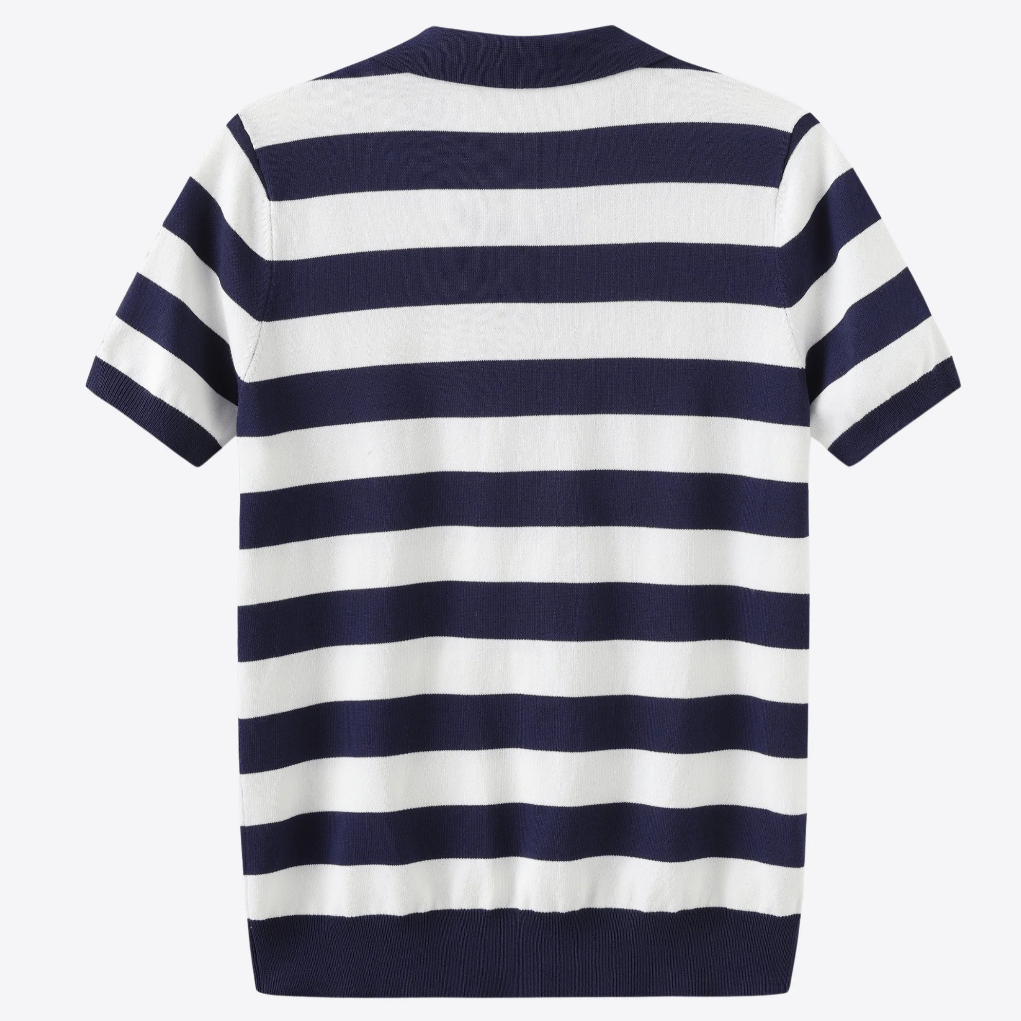 Hank® | Black And White Striped Polo - Image 2