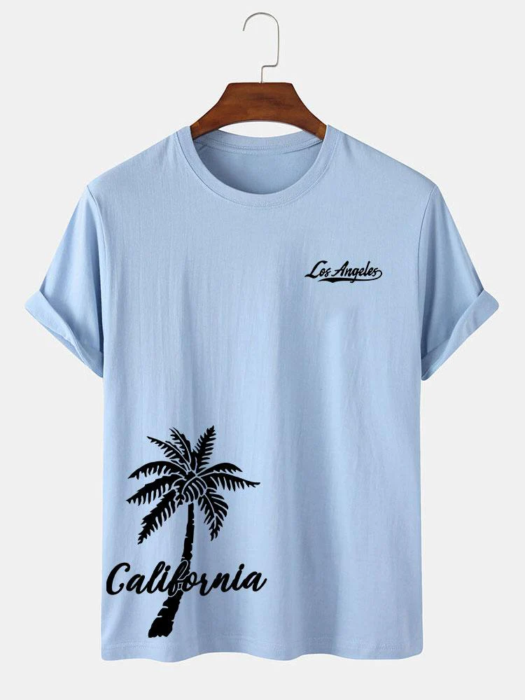 Heath® | California Palm Tree Print T-Shirt - Image 2