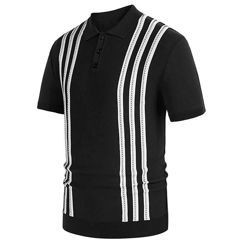 Helier® | Striped Casual Polo - Image 7