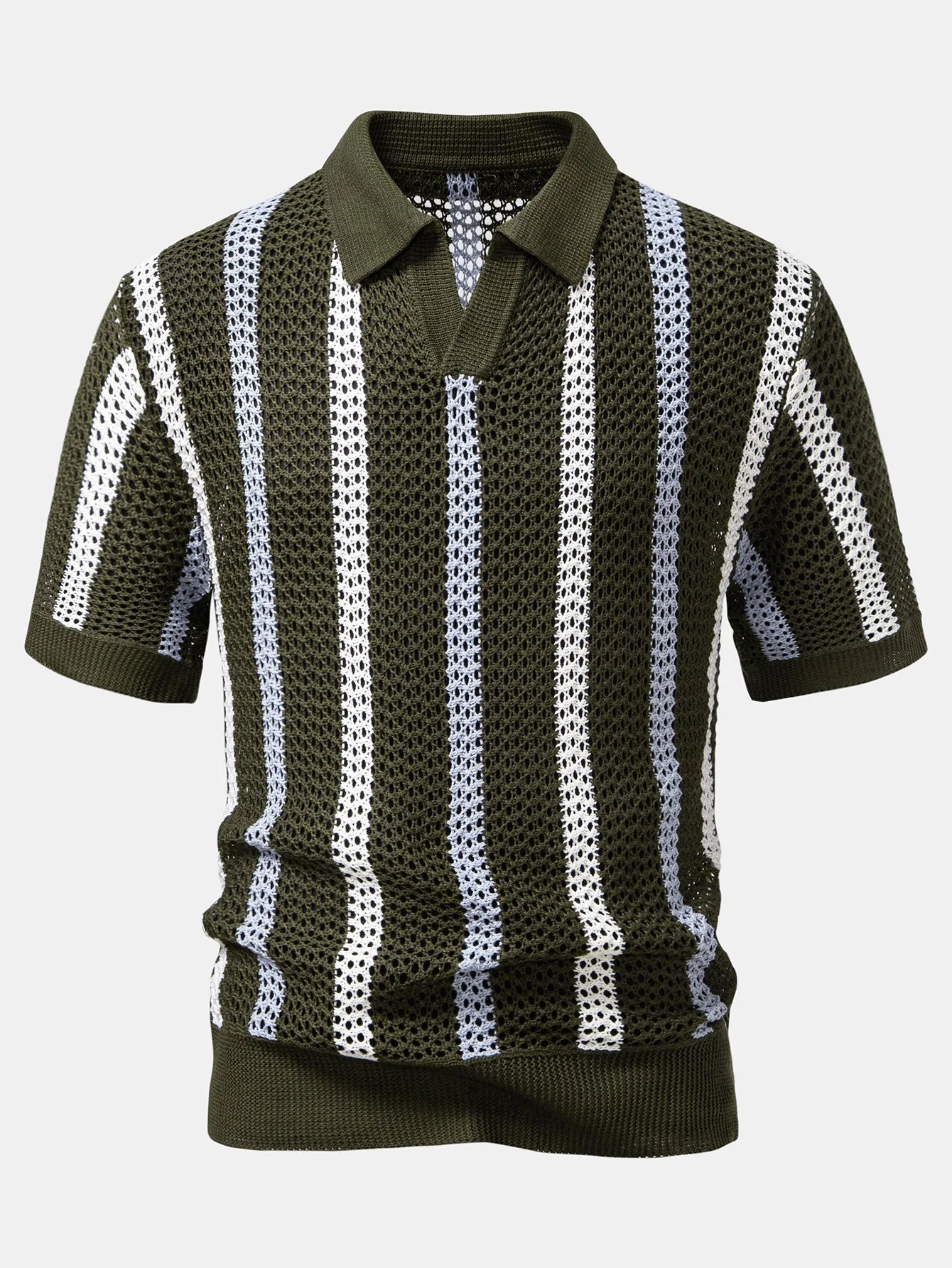 Hello Crochet Polo Shirt & Straight Linen Pants - Image 10