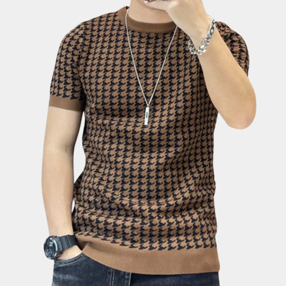 Herbert® | Men'S Houndstooth Style Shirt