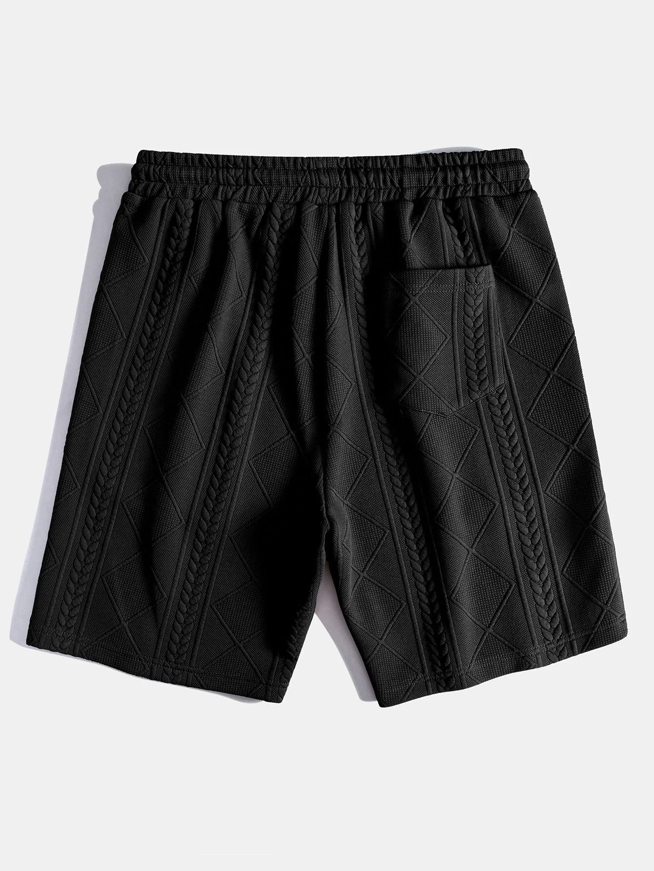 Herberto® | Geometric Jacquard Drawstring Shorts - Image 2
