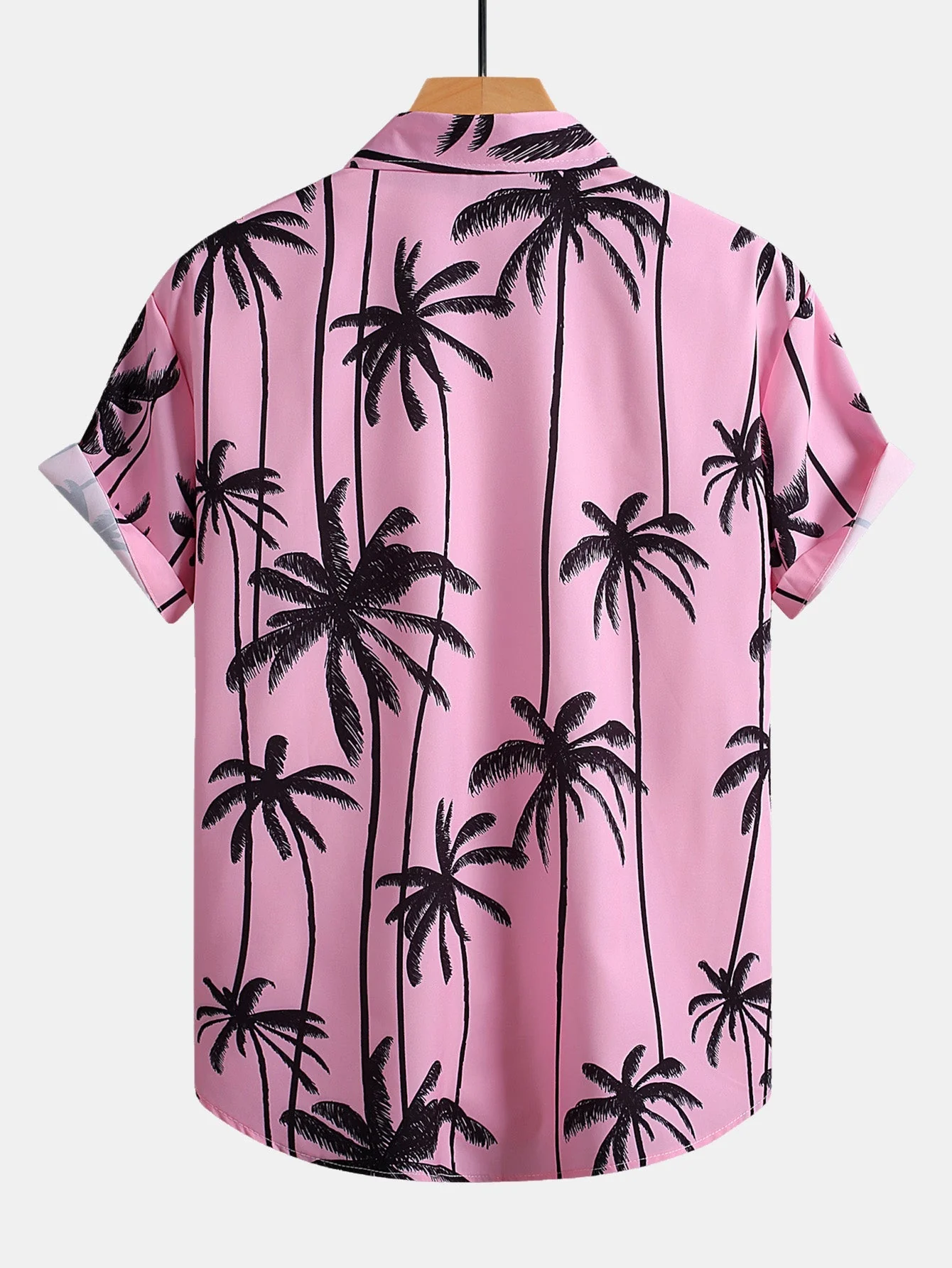 Heriberto® | Palm Tree Print Button Up Shirt & Swim Shorts - Image 3