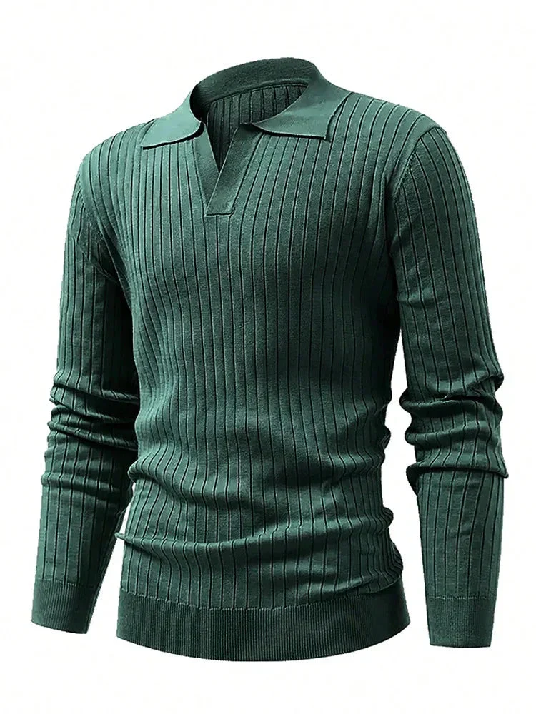 Hermes® | Long Sleeve Ribbed Polo - Image 3