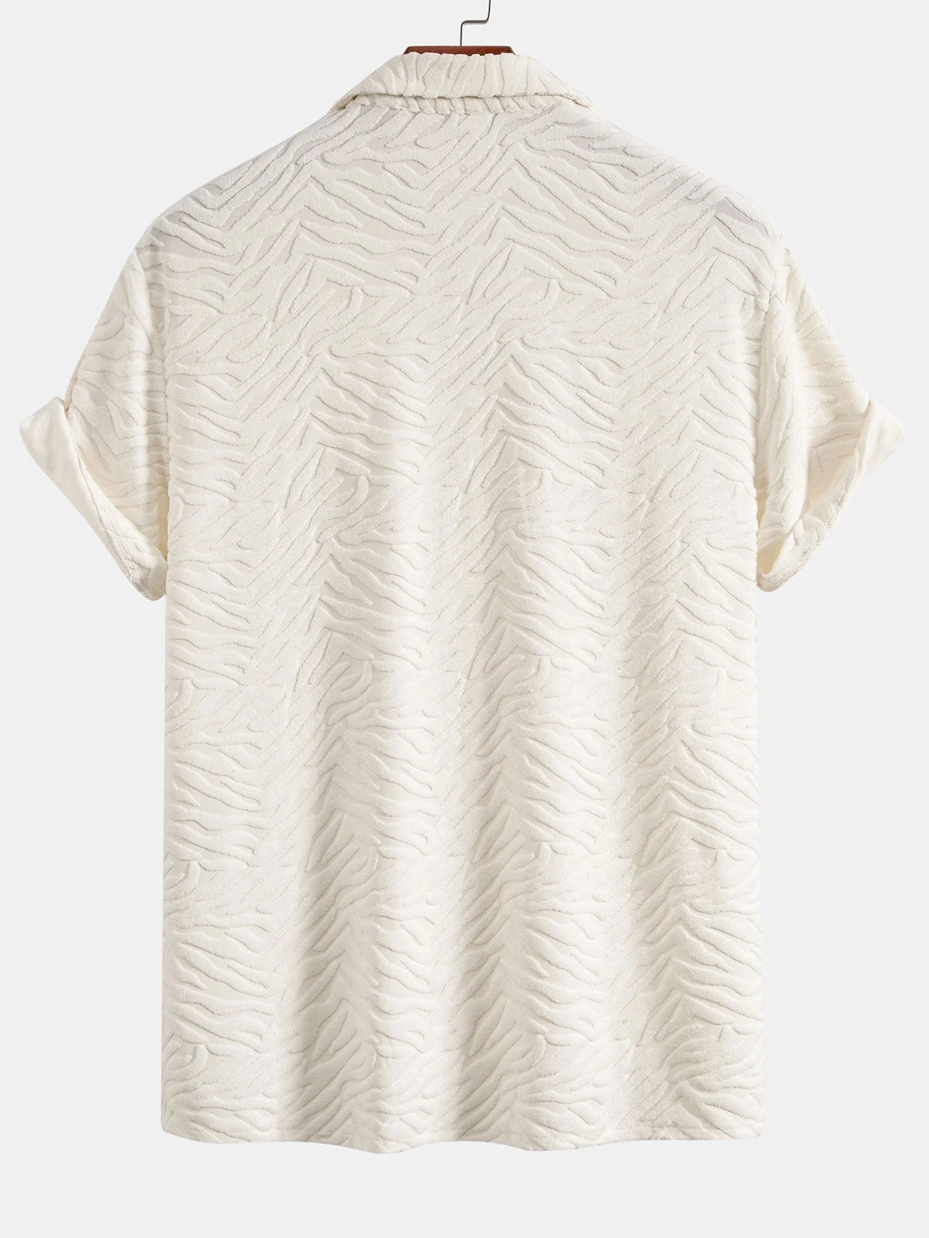 Homero® | Animal Texture Terry Cuban Shirt - Image 4