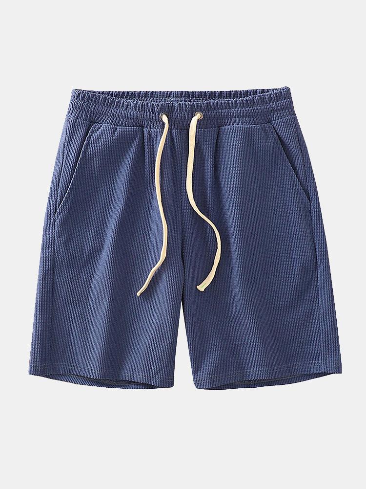 Honorio® | Drawstring Crosscut Corduroy Shorts - Image 3