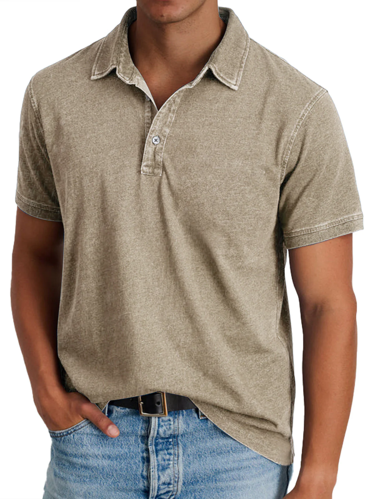 Horace | Polo shirt with collar - Image 7