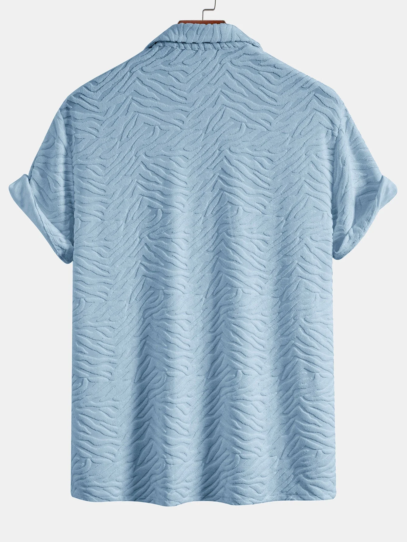 Horacio® | Animal Texture Terry Cuban Shirt & Shorts - Image 9