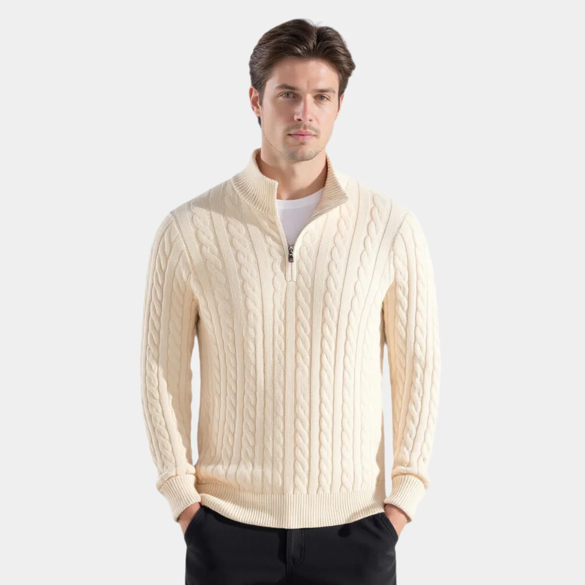 Hubert® | Luxury Zip Sweater