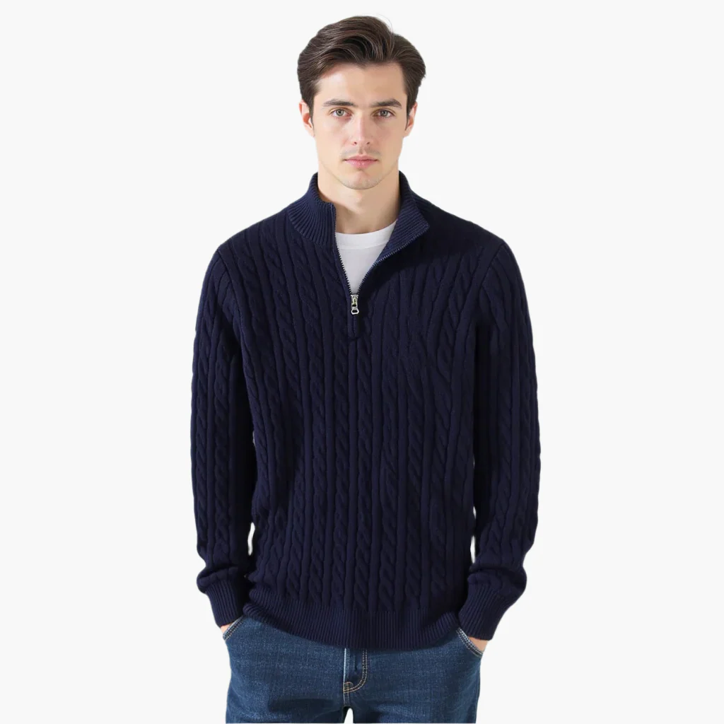 Hubert® | Luxury Zip Sweater - Image 3