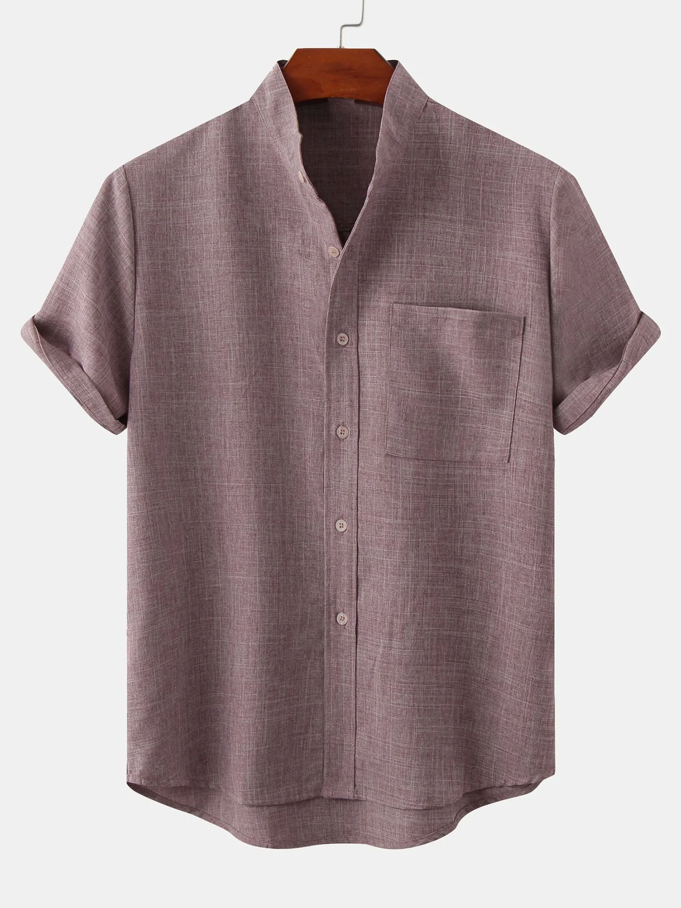 Hudson® | Shirt With Mandarin Collar And Pocket