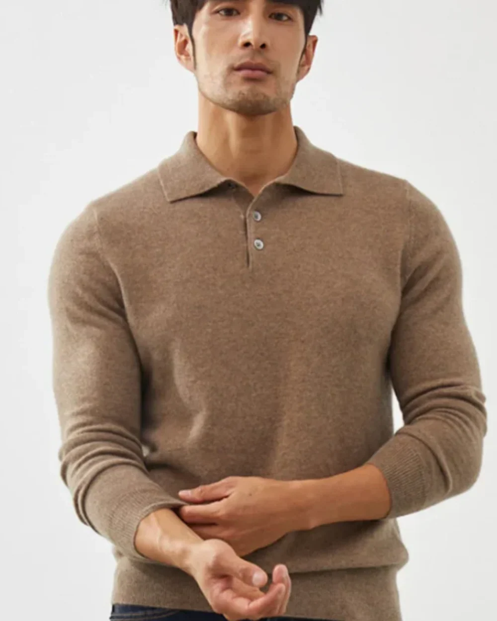 Hugo® | Cashmere Polo Sweater - Image 2