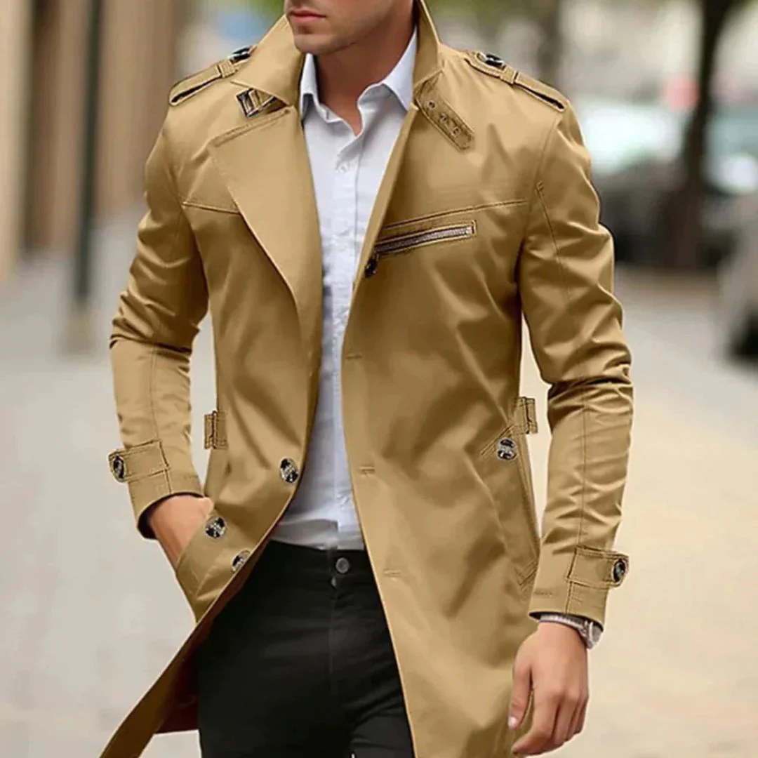 Iago® | Chic Trench Coat For Men - Image 2