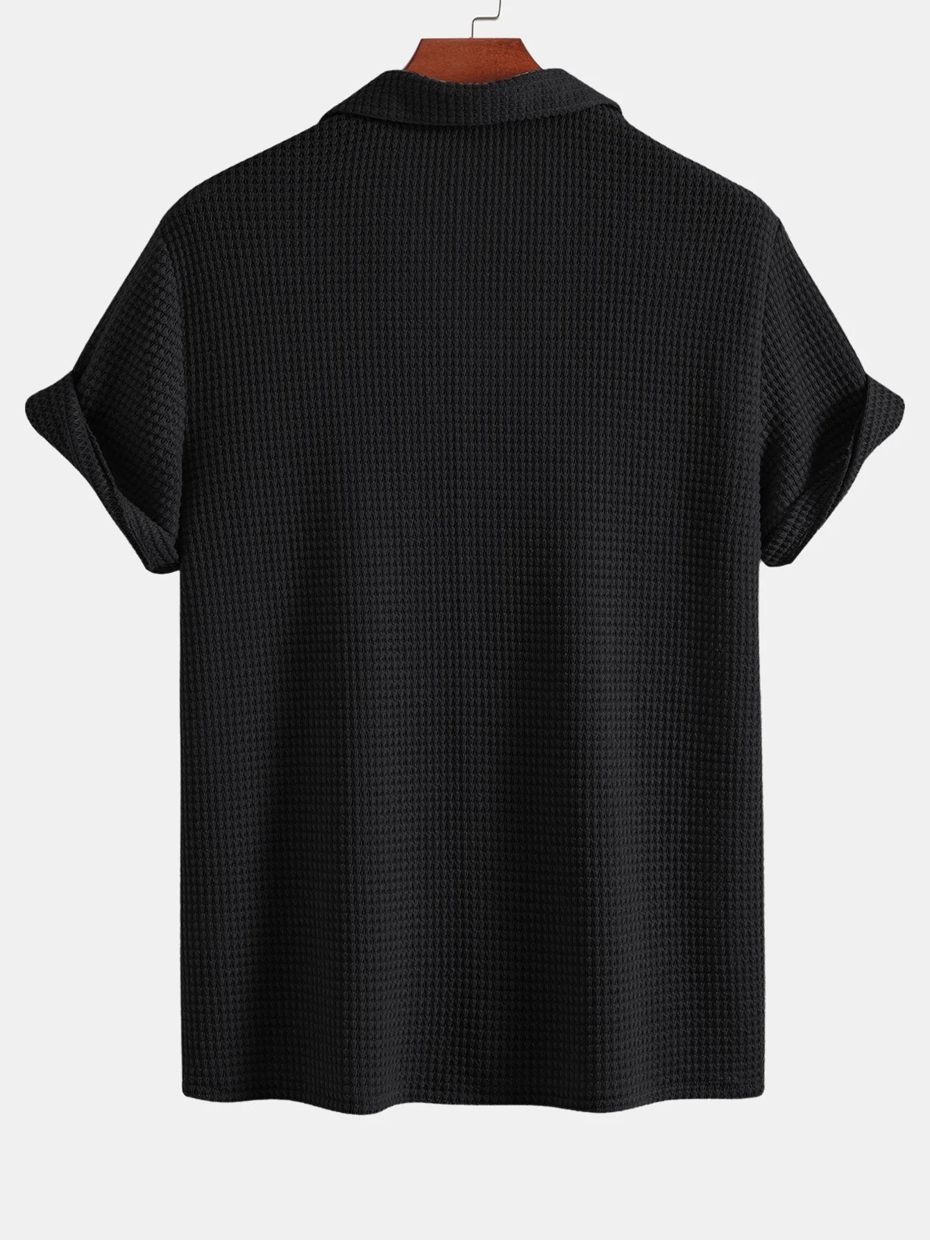Ian® | Textured Cuban Shirt & Linen Cotton Blend Drawstring Shorts - Image 10
