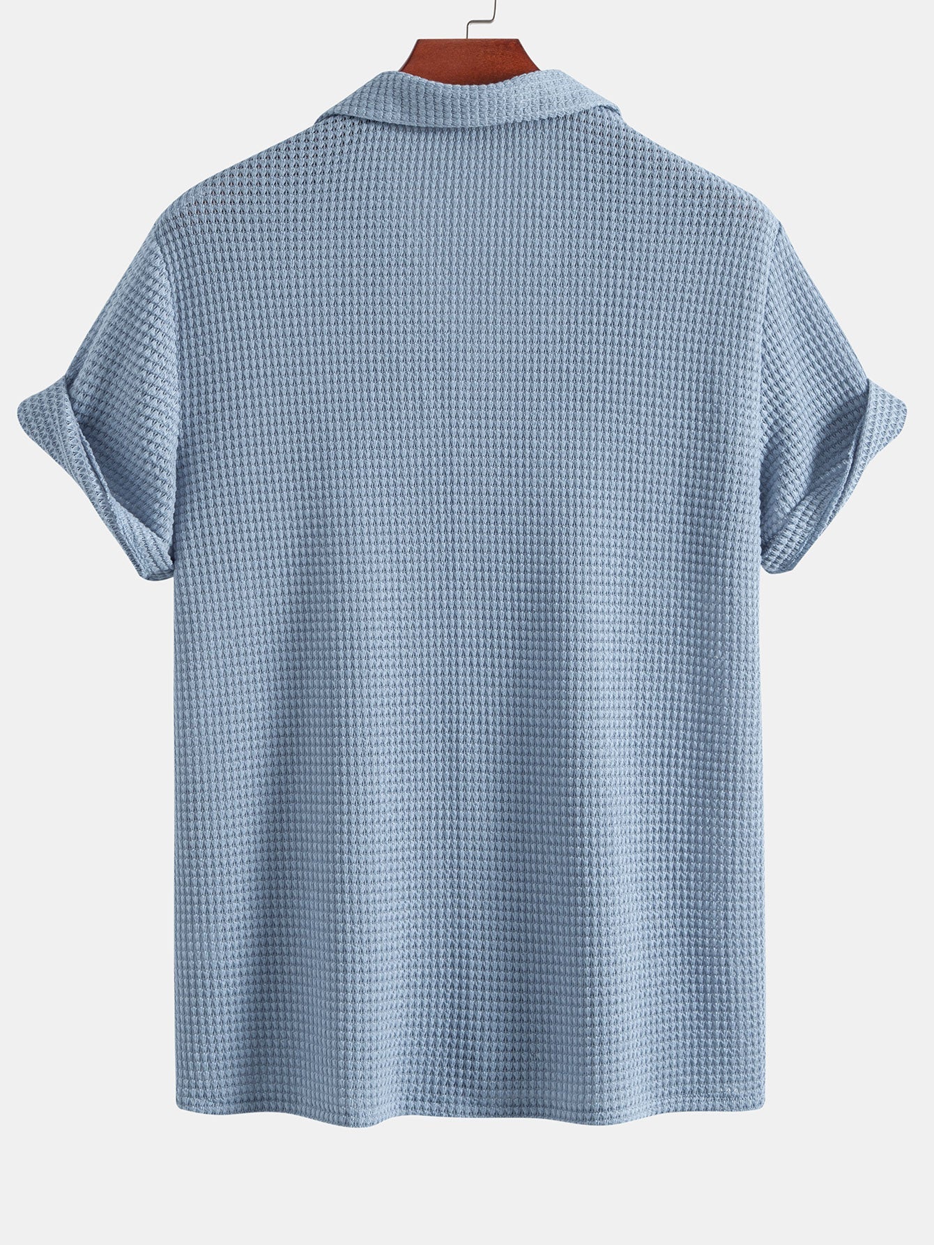 Ian® | Textured Cuban Shirt & Linen Cotton Blend Drawstring Shorts - Image 6