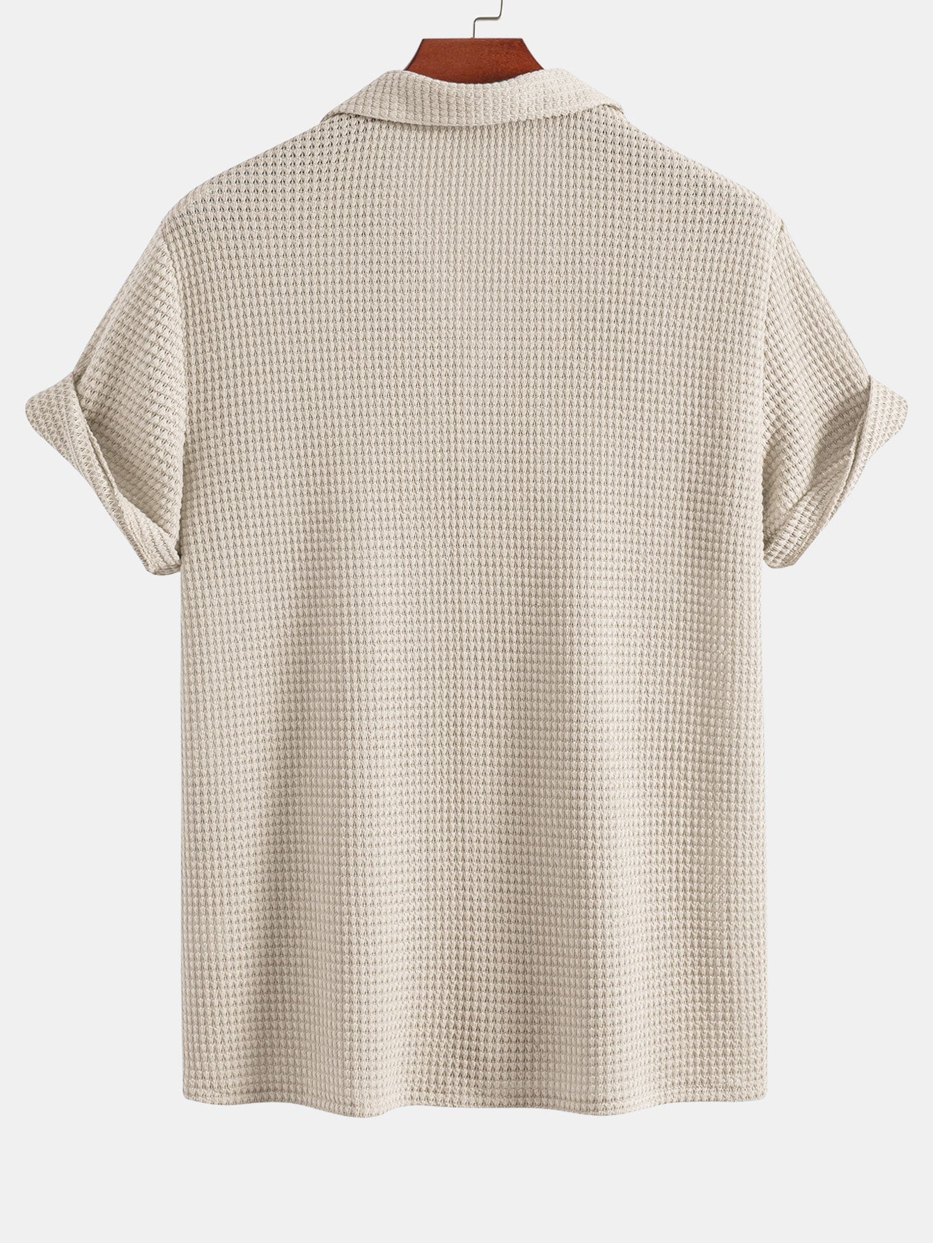 Ian® | Textured Cuban Shirt & Linen Cotton Blend Drawstring Shorts - Image 8