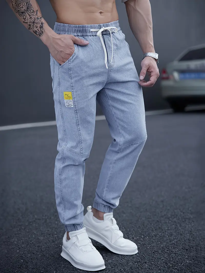 Idris® | Casual Tapered Jeans With Drawstring Waist - Image 4