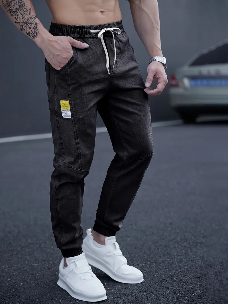 Idris® | Casual Tapered Jeans With Drawstring Waist - Image 5