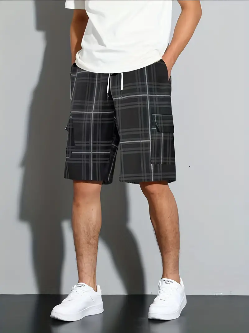 Innis® | Casual Checked Beach Shorts For Men - Image 3