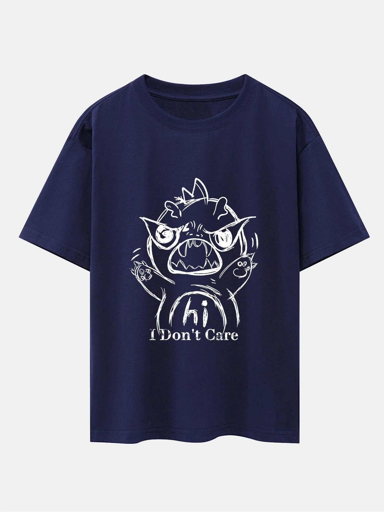 Isaac® | Cartoon Dinosaur Print Drop Shoulder Oversize T-Shirt - Image 15