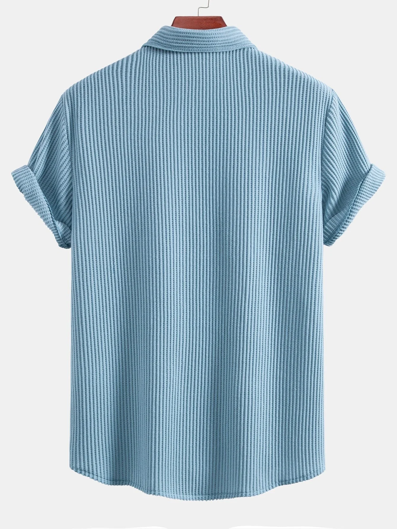 Isaac® | Waffle Button Up Shirt & Drawstring Knitted Waffle Pants - Image 7