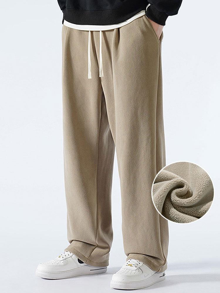 Isaías® | Polar Fleece Loose Fit Straight Leg Pants