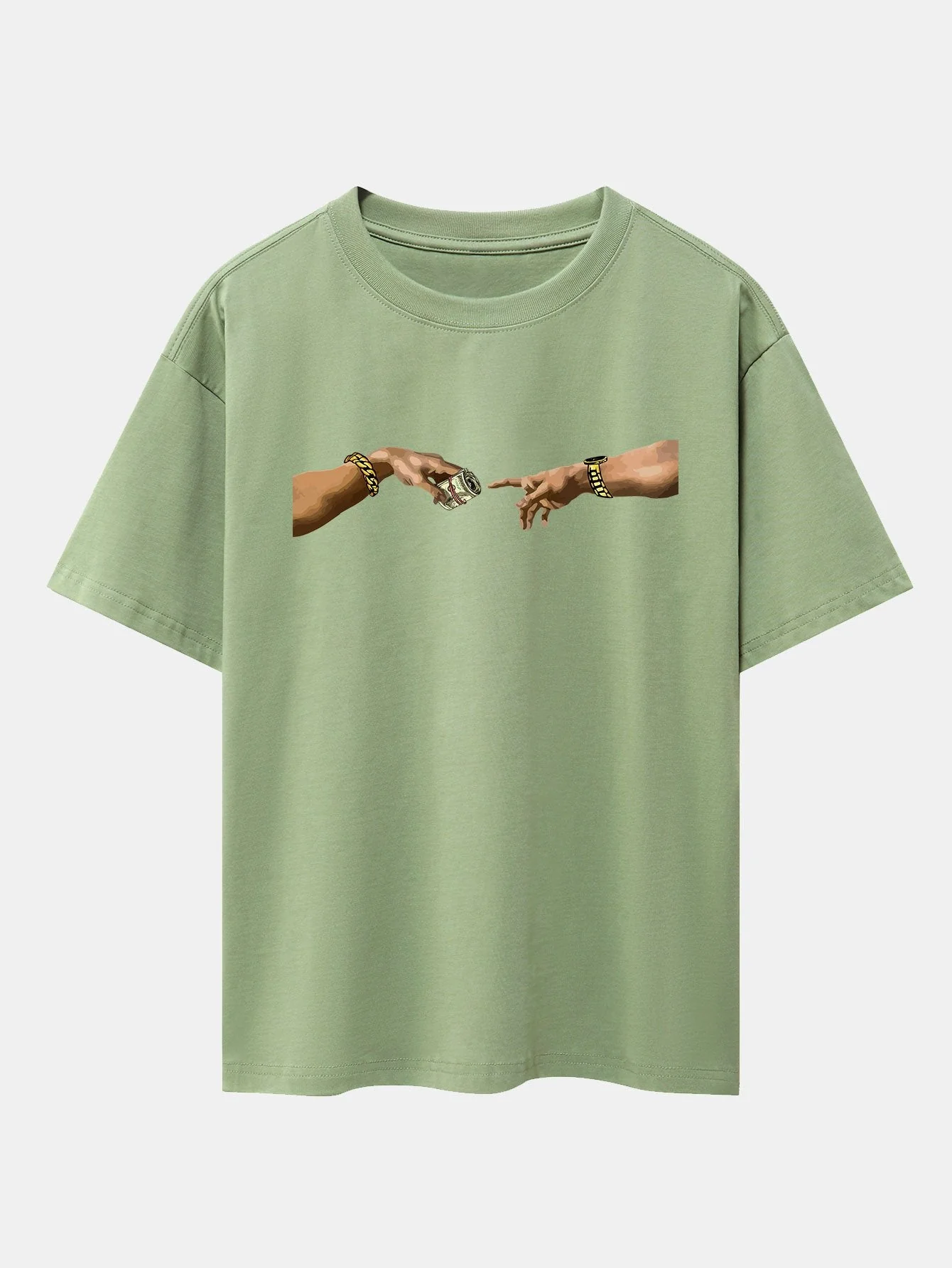 Israel® | Cash Hand Print Drop Shoulder Oversize T-Shirt - Image 7