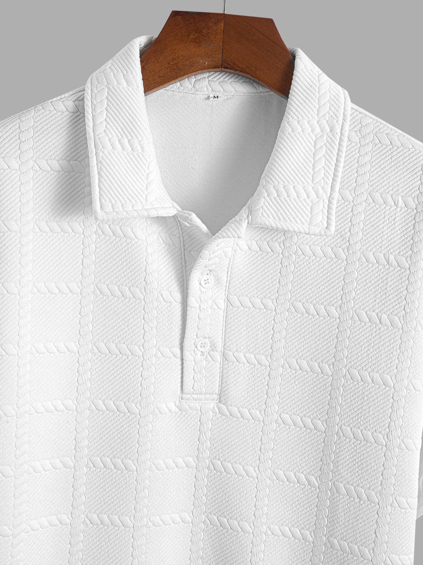 Jabez® | Polo Short Sleeve Checked - Image 3