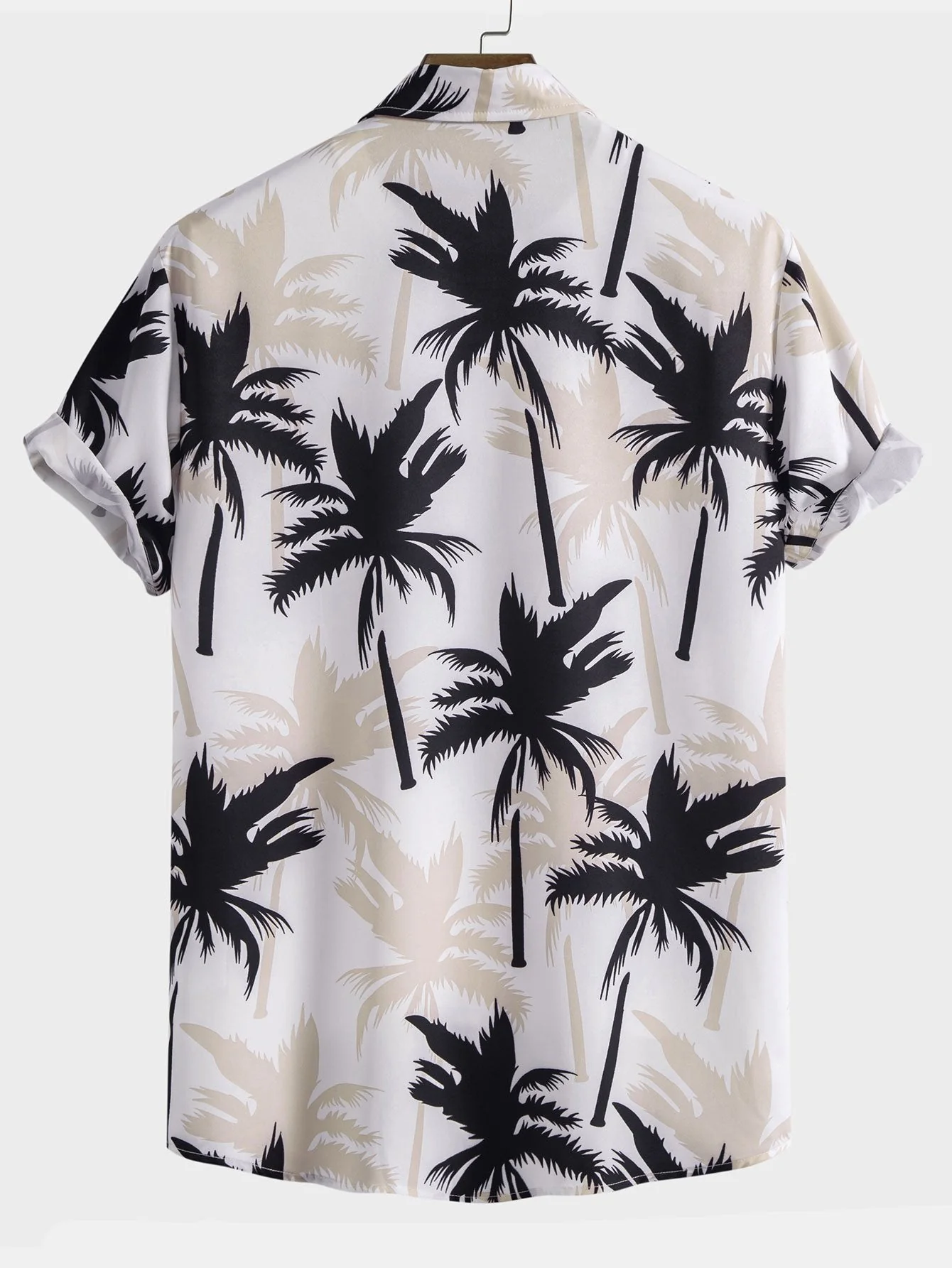 Jamal® | Shirt With Palm Tree Pattern And Button Placket - Image 2