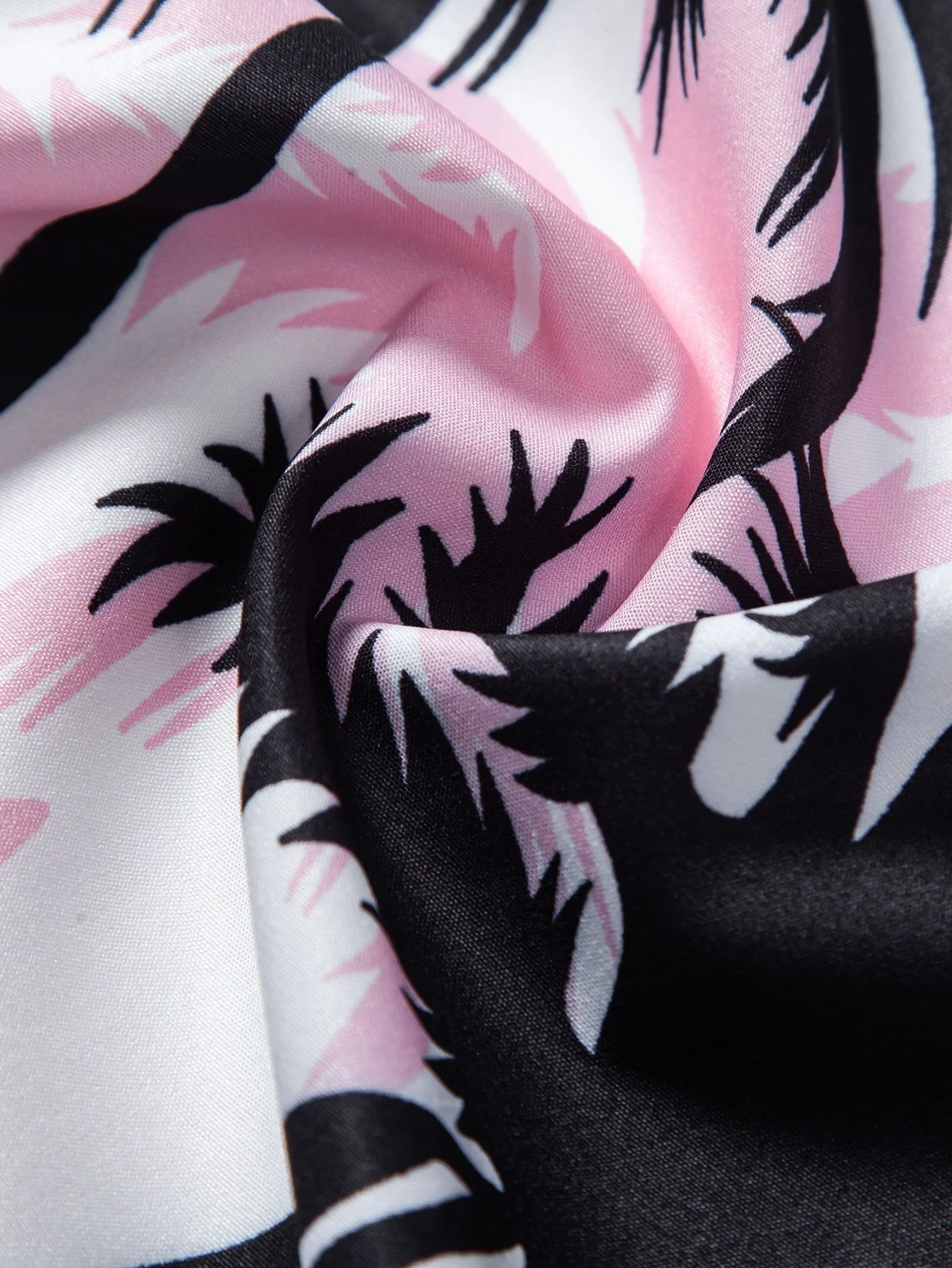 Jamal® | Shirt With Palm Tree Pattern And Button Placket - Image 3