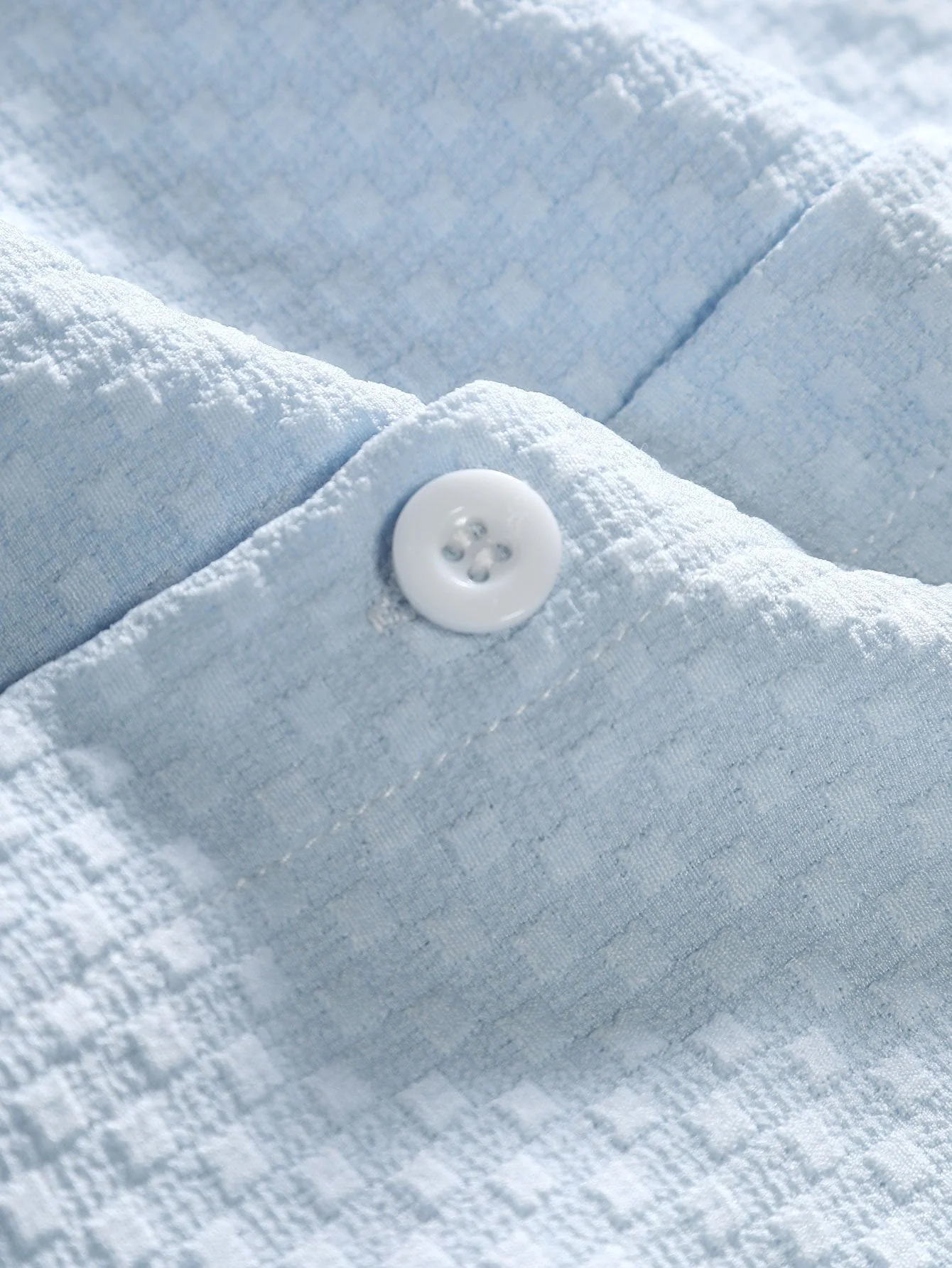 Jason® | Checkerboard Jacquard Button Up Shirt - Image 7