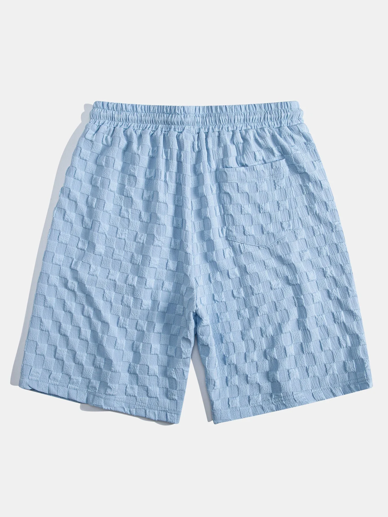 Jay® | Checkerboard Jacquard Stand Collar Shirt & Checkerboard Jacquard Shorts - Image 9