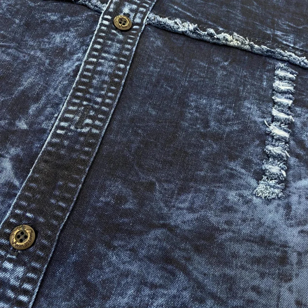 Jeremy® | Men'S Long Sleeve Denim Shirt - Image 3