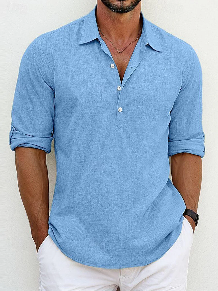 Jimmy® | Classic Cotton-Linen Shirt - Image 3