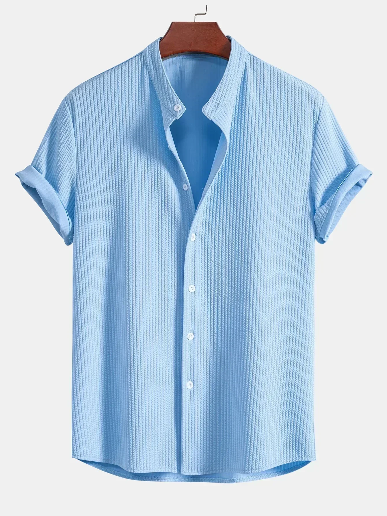 Jini | Men's structured short-sleeved button-down shirt - Image 2
