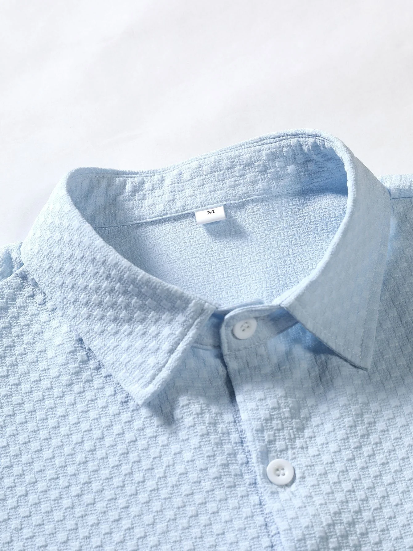 Joaquín® | Checkerboard Jacquard Button Up Shirt - Image 6