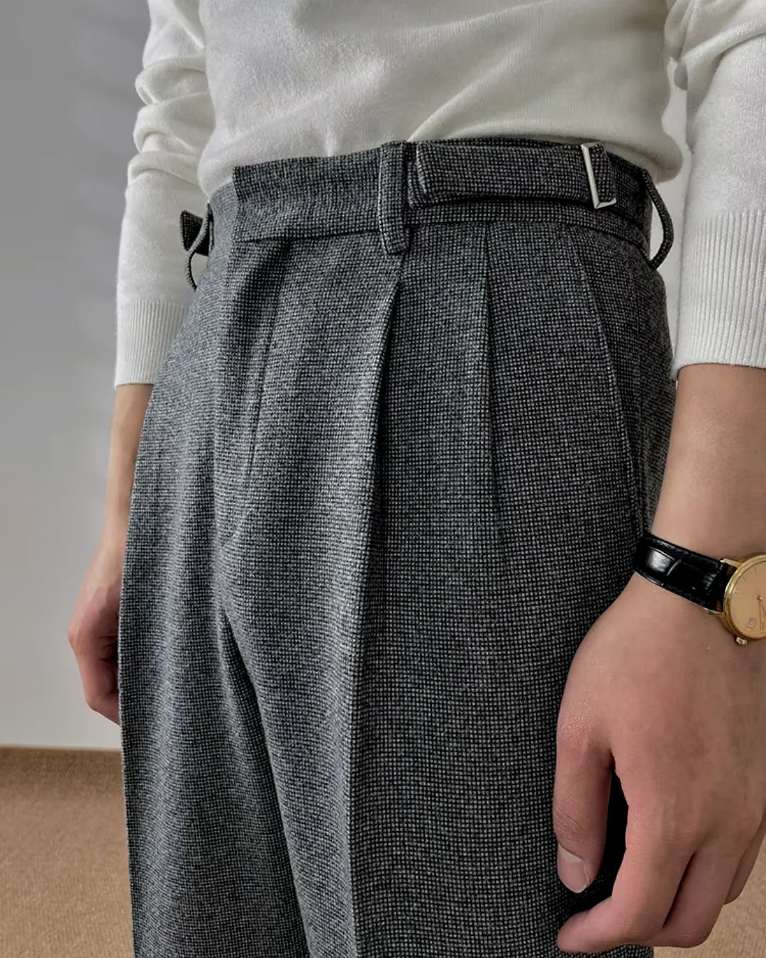 Joel® | Textured Pleated Trousers - Image 14