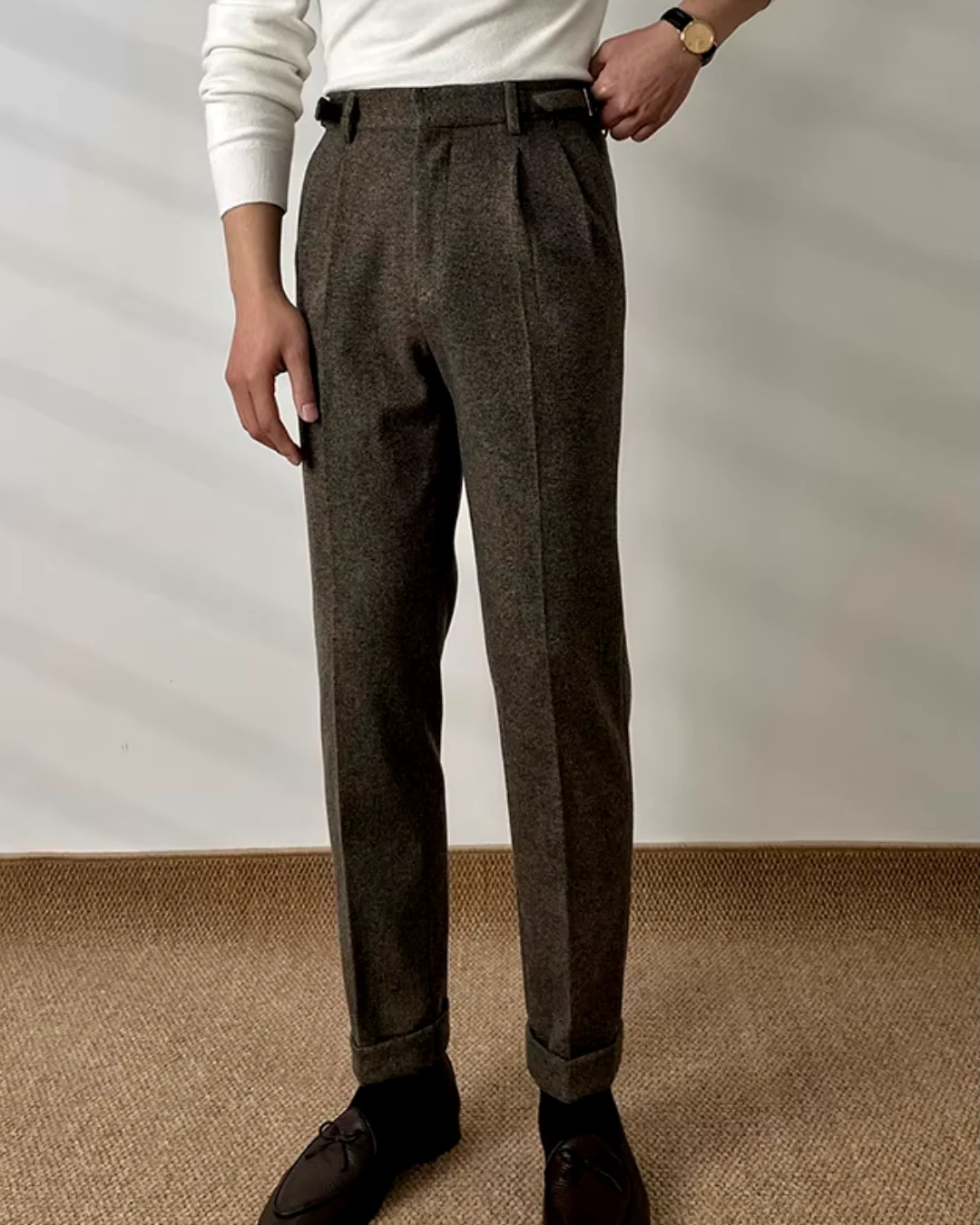 Joel® | Textured Pleated Trousers - Image 2