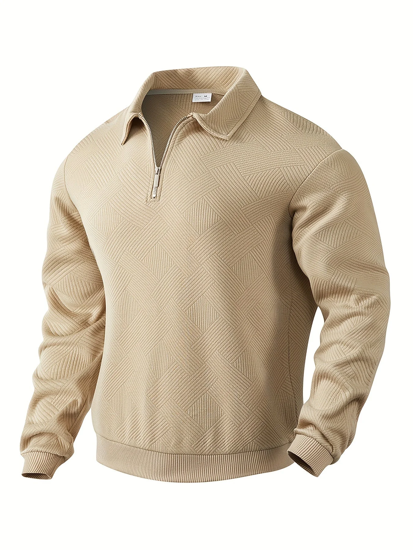 Jonathan® | Vintage Sweater With Zipper And Geometric Design