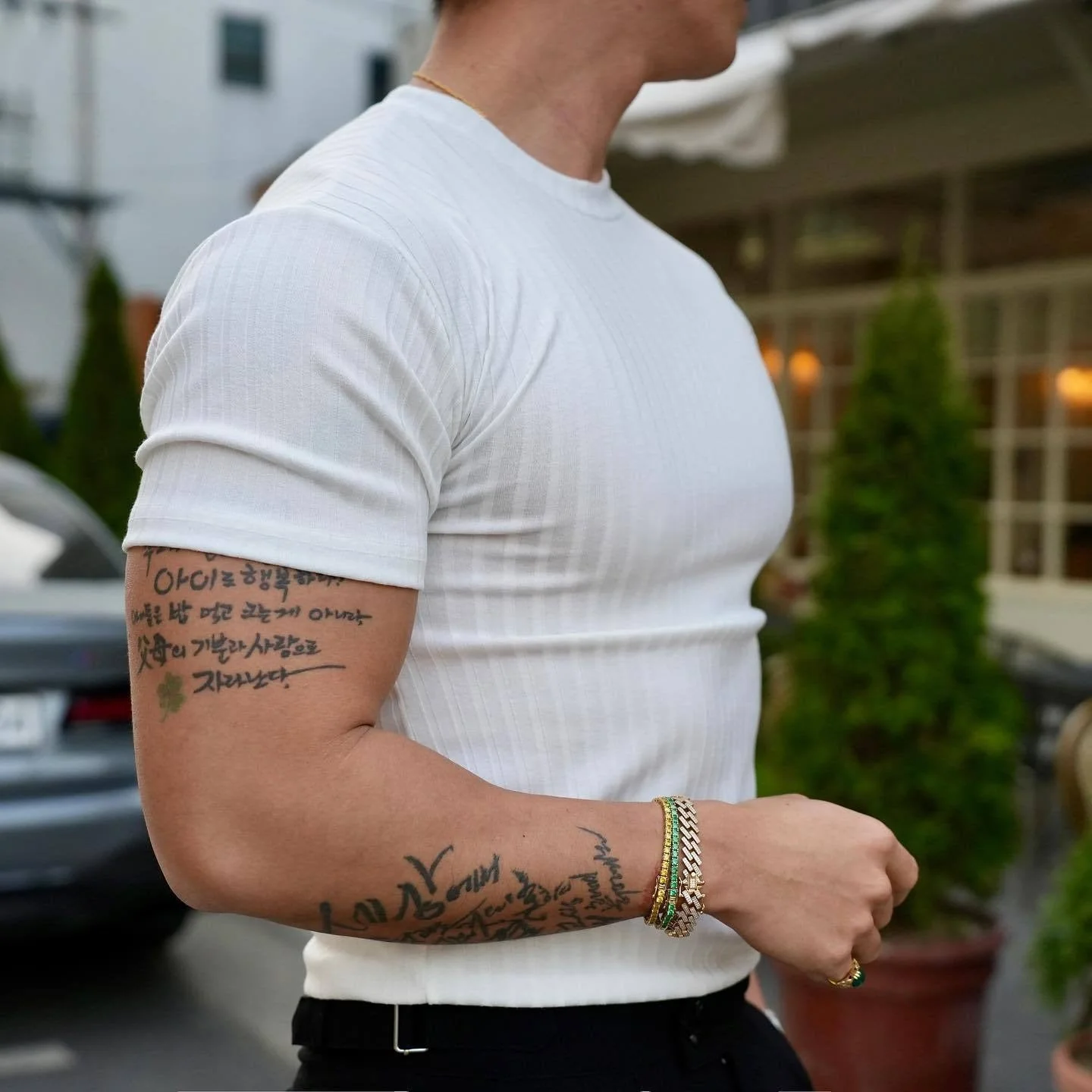 Jordan® | Ribbed Fitted T-Shirt - Image 2