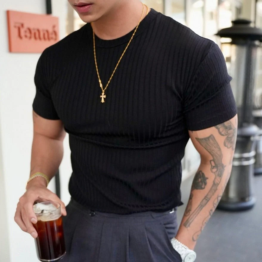 Jordan® | Ribbed Fitted T-Shirt - Image 4