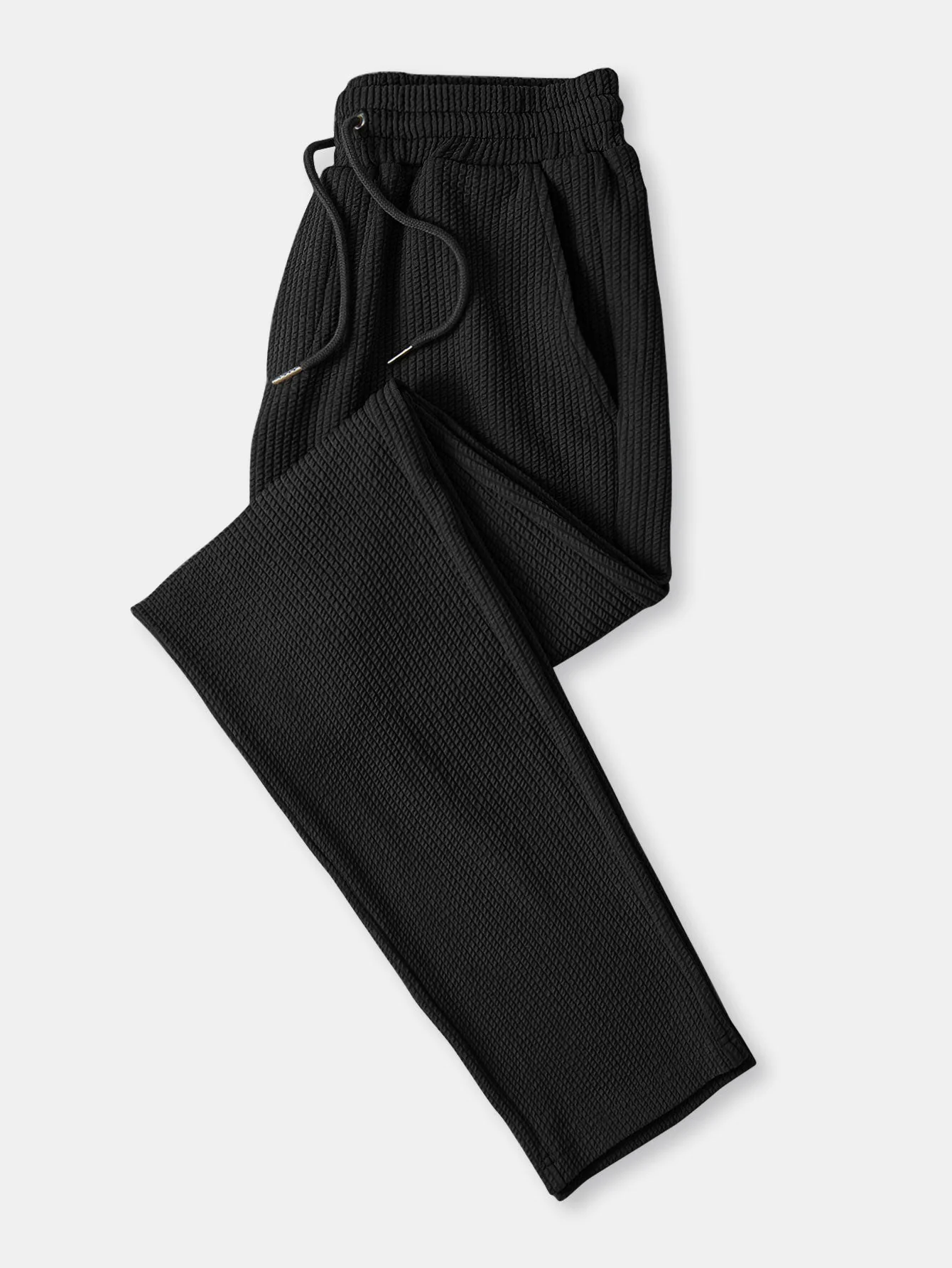Jory® | Muscle Fit Long Sleeve Shirt With Ribbed Collar & Straight Leg Ribbed Trousers - Image 11