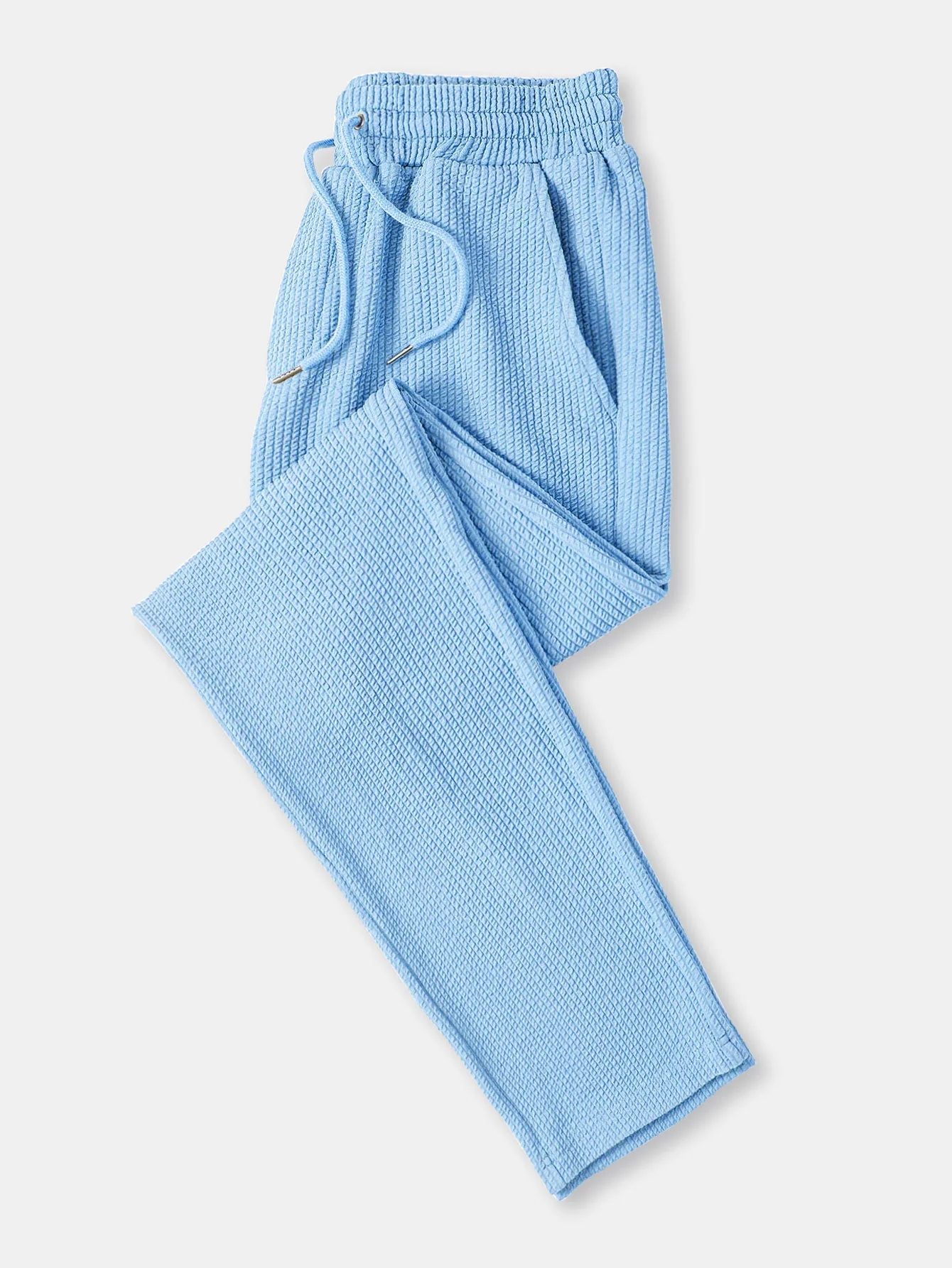 Jory® | Muscle Fit Long Sleeve Shirt With Ribbed Collar & Straight Leg Ribbed Trousers - Image 12