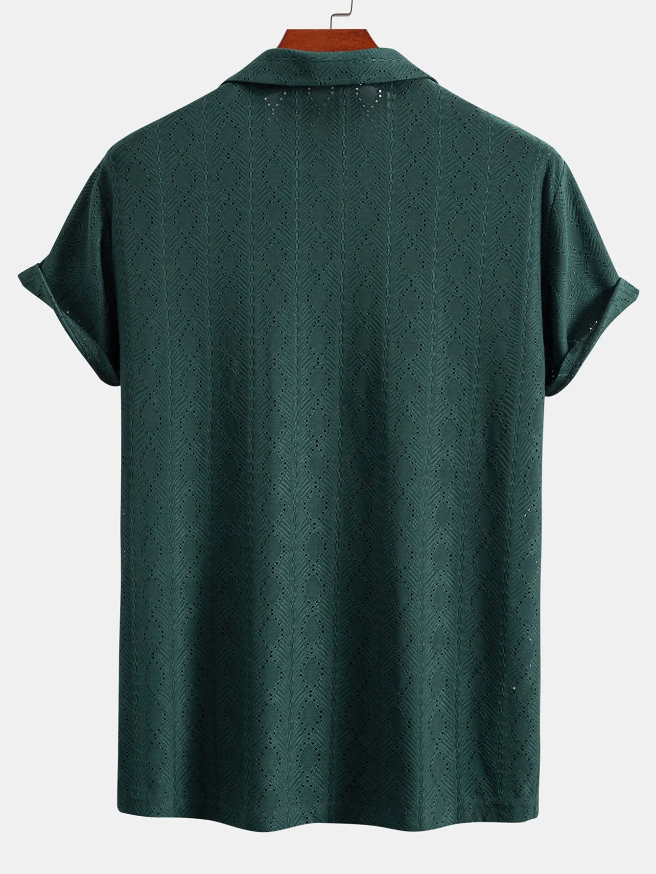 José® | Muscle Fit Diamond Texture Cuban Shirt - Image 2