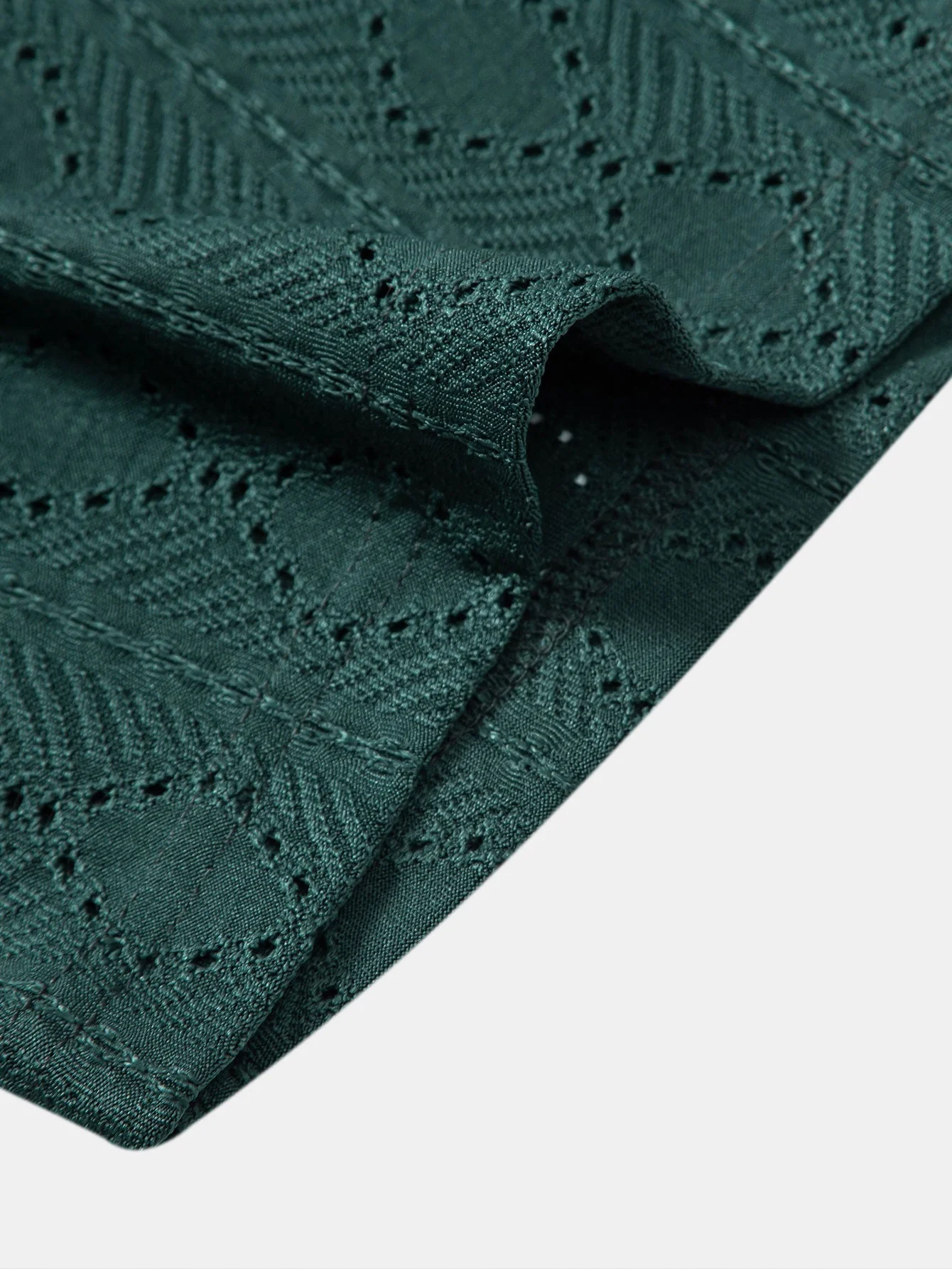 José® | Muscle Fit Diamond Texture Cuban Shirt - Image 8