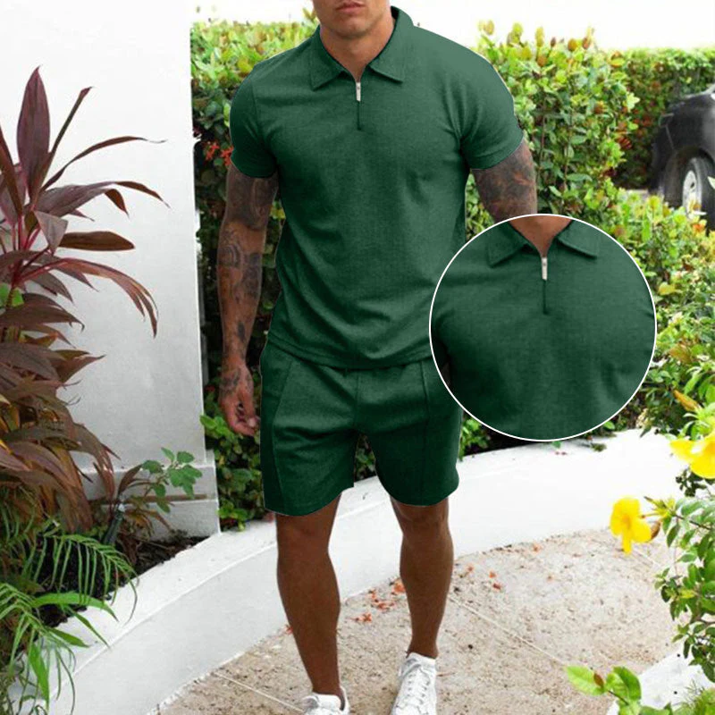 Jose® | Summer Two-Piece Sporty Short-Sleeved Suit For Men - Image 3